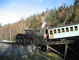 Image illustrative de l’article Chemin de fer à crémaillère du Mont Washington