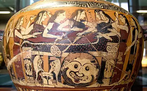 Déploration d'Achille par Thétis et les Néréïdes,peintre de DamonCollection Campana