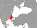 Aire de répartition du Loir de Roach