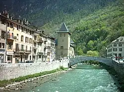 Centre-ville de Moûtiers.