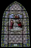 Jésus et Pierre marchant sur les eaux.