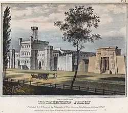 Lithographie de la Moyamensing Prison&nbsp;(en).