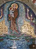 Mosaïque de saint Antoine de Padoue par Wiegmans.
