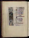 Juillet : Signe astrologique du Lion, (inversé avec celui du Cancer, enluminure marginale, fol.6v).
