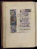 Octobre : Signe astrologique de la Balance (enluminure marginale, fol.9v)