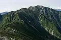 Vue des monts Minamikoma et Akanagi depuis le mont Utsugi.