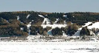 Les pistes de ski du mont Bélu.