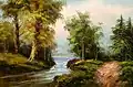 Muddy Pond (étang boueux), peinture à l'huile, Rutland, Vermont, 1861.