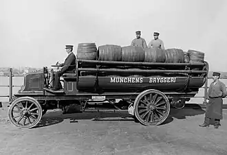 Véhicule de transport en 1903.