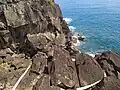 Mur d'escalade de la pointe à Lézard.
