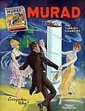 Publicité pour les cigarettes Murad&nbsp;(en) par Rea Irvin, 1910