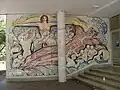 Peinture murale de Francisco Narváez placé dans l'entrée de l'Institut Anatomique de la Cité Universitaire de Caracas