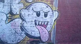 Graffiti de Boo à Lo Espejo, au Chili.