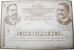 Document en noir et blanc illustré en haut à gauche et en haut à droite par deux visages d'homme.