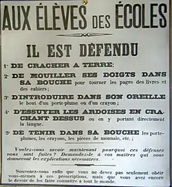 Les interdictions.