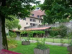 Un des jardins en terrasses en 2014.
