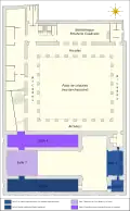 Carte montrant le plan du premier étage du musée