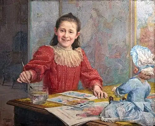Henri Loubat, La Jeune artiste (1895).