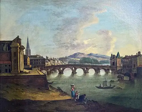 Le port au XVIIIe siècle, peint par Pierre Joseph Wallaert