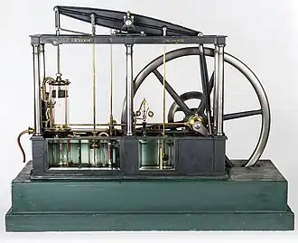 Alexandre Clair, Machine à vapeur verticale de Watt à double effet et à condensation, XIXe siècle.