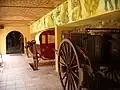 Charette vigneronne au musée de la vie rurale.