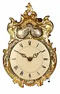 Horloge musicale à cadran baroque de Matthias Faller (?), vers 1770-1780 (Inv. 14-0044)