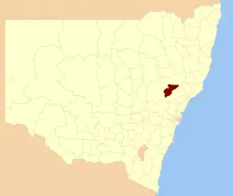 Comté de Muswellbrook