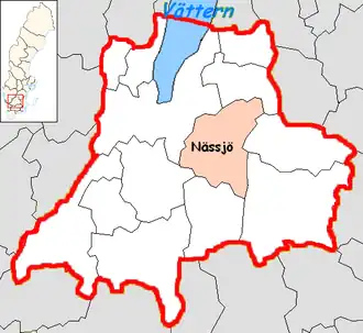 Localisation de Nässjö