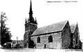 L'église de Néant-sur-Yvel au début du XXe&nbsp;siècle (carte postale).