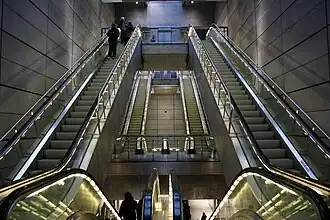 Accès au métro.