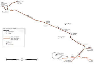 Carte de la route.