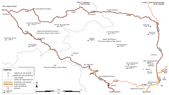 Carte de la route.