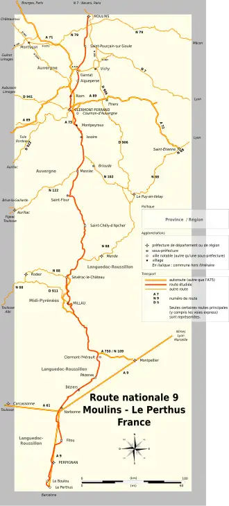 N9 France map fr