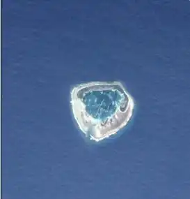 Ducie vue du ciel (image NASA)