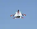 Le NF-15B ACTIVE de la NASA au décollage de la base aérienne d'Edwards.