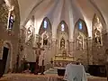 L'intérieur de la chapelle.