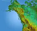 La côte nord-est du Pacifique, illustration d'une interface terre-mer de type topographique
