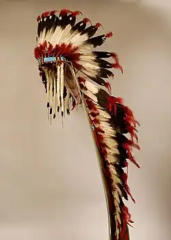 Coiffe de guerre en plumes