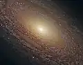 Gros plan du centre de NGC 2841 par le télescope spatial Hubble.