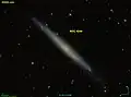 La galaxie spirale NGC 4244 par le relevé SDSS.