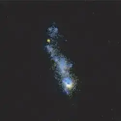 NGC 4861 en ultraviolet par télescope spatial GALEX.