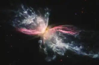 Image de NGC 6302 construite en rehaussant les émissions du fer.