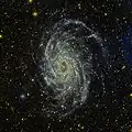 NGC 6744 vue en ultraviolet par le télescope spatial GALEX.