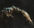 Zoom sur la Grande Dentelle (NGC 6992-95 & IC 1340/Photographie amateur).