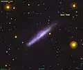 NGC 7090 vue dans le domaine des ultraviolets par GALEX.