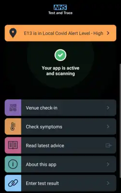 Description de l'image NHS COVID-19 app screenshot.png.