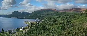 Vue du pic a Tenerife (dernier plan à gauche).