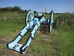 Un canon de 8 livres Gribeauval à la batterie 6, Chalmette National Battlefield.