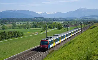 Sur la ligne du Sud-argovien.