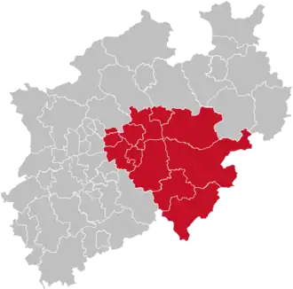 Localisation de District d'Arnsberg